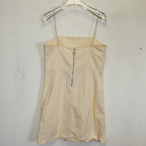 Urban Outfitters Dress Womens 6 Small Beige Mini Slip Stretch Cami Summer Beach - Picture 4 of 9